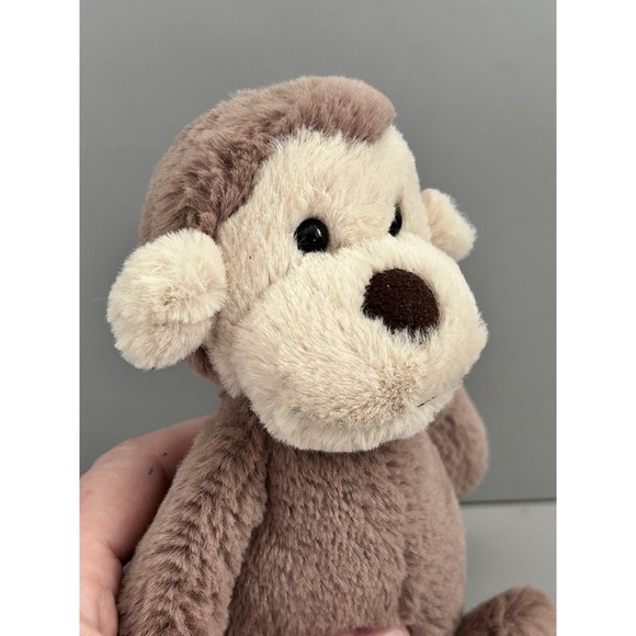JELLYCAT BASHFUL MONKEY - SMALL  7" 8" Stuffed Animal Plush - Picture 4 of 8